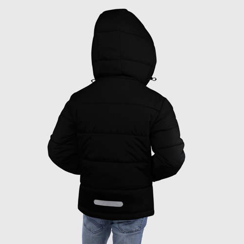 Зимняя куртка для мальчиков 3D с принтом Гагарин 5, вид сзади #2