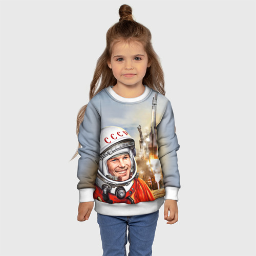 Детский свитшот 3D Гагарин 8 - фото 7