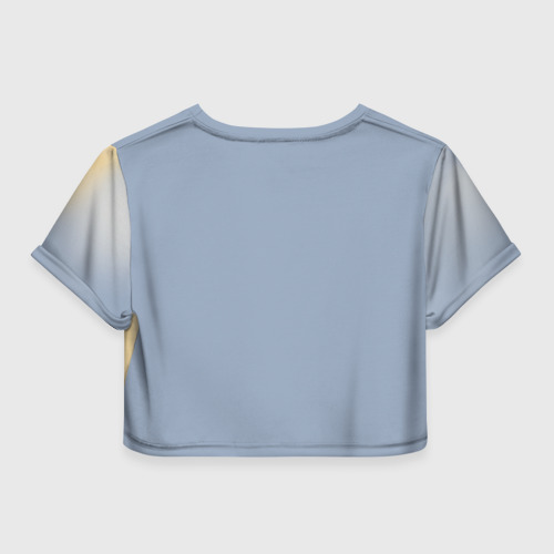 Женская футболка Crop-top 3D Гагарин 8, цвет 3D печать - фото 2