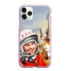 Чехол для iPhone 11 Pro Max матовый Гагарин 8