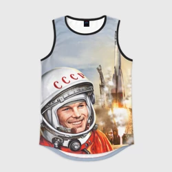 Мужская спортивная майка 3D Гагарин 8