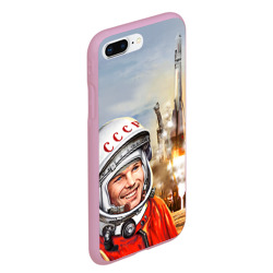Чехол для iPhone 7Plus/8 Plus матовый Гагарин 8 - фото 2