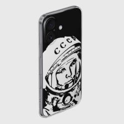 Чехол для iPhone 16 силиконовый с защитой камеры Гагарин 9 - фото 2