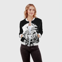 Женский бомбер 3D Гагарин 9 - фото 2