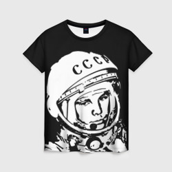 Женская футболка 3D Гагарин 9