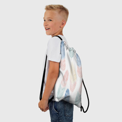 Рюкзак-мешок 3D Разноцветные перья - фото 2