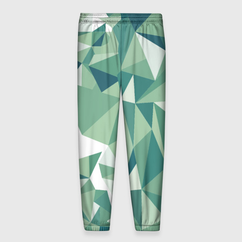 Мужские брюки 3D Зеленые полигоны, цвет 3D печать - фото 2