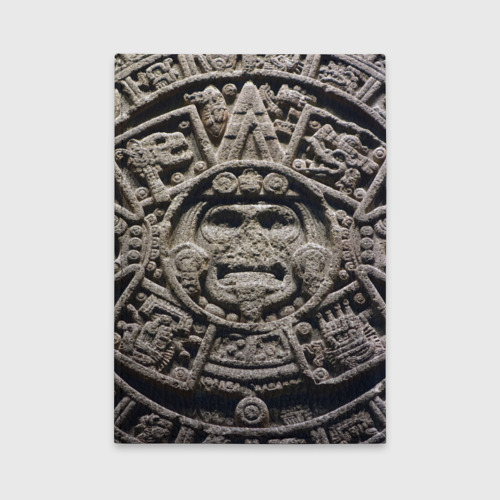 Обложка для автодокументов Календарь ацтеков, цвет черный - фото 2