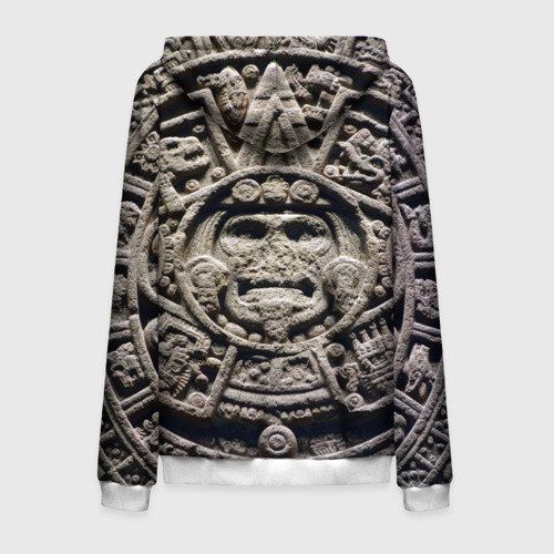 Мужская толстовка 3D на молнии Календарь ацтеков - фото 2