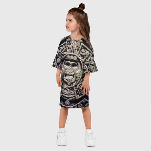 Детское платье 3D Календарь ацтеков - фото 3