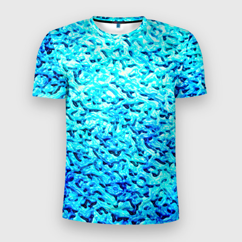 Мужская футболка 3D Slim Вода, цвет 3D печать