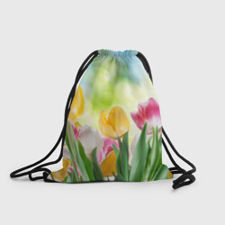 Рюкзак-мешок 3D Тюльпаны