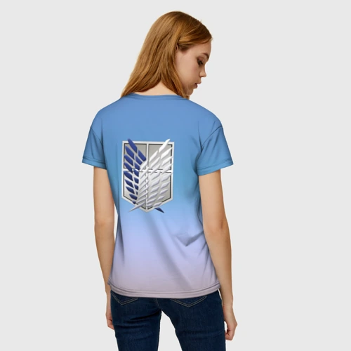 Женская футболка 3D Атака титанов Фото 01