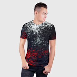 Мужская футболка 3D Slim Брызги красок - фото 2