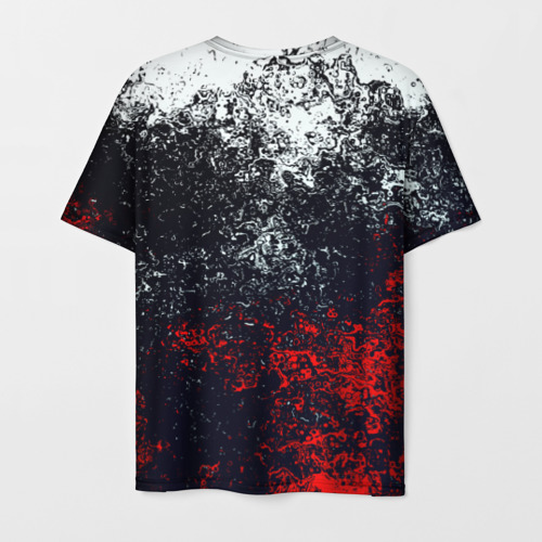 Мужская футболка 3D Брызги красок, цвет 3D печать - фото 2