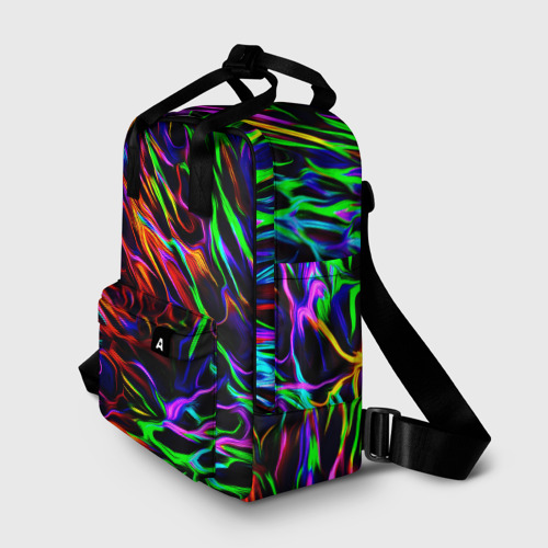 Женский рюкзак 3D Разноцветные разводы - фото 2