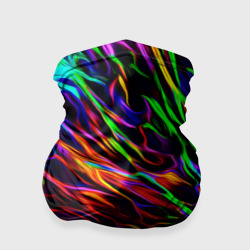 Бандана-труба 3D Разноцветные разводы