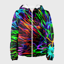 Женская куртка 3D Разноцветные разводы