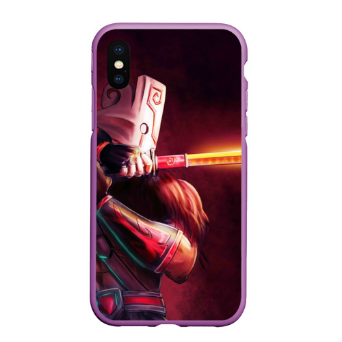 Чехол для iPhone XS Max матовый Juggernaut, цвет фиолетовый