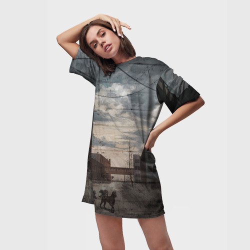 Платье-футболка 3D S.T.A.L.K.E.R, цвет 3D печать - фото 3