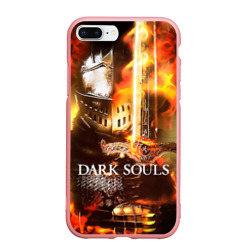 Чехол для iPhone 7Plus/8 Plus матовый Dark souls knight of fire