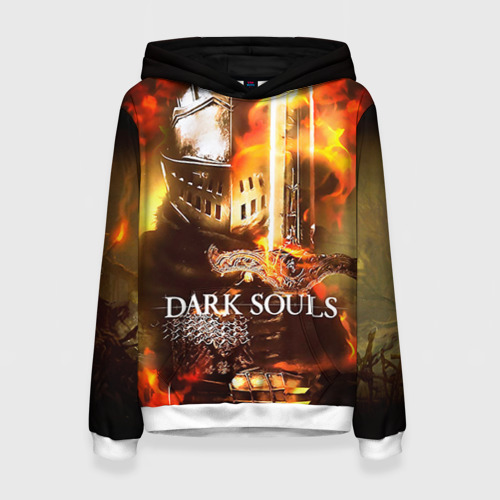 Женская толстовка 3D Dark souls knight of fire, цвет 3D печать