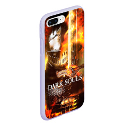 Чехол для iPhone 7Plus/8 Plus матовый Dark souls knight of fire - фото 2