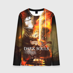 Мужской лонгслив 3D Dark souls knight of fire