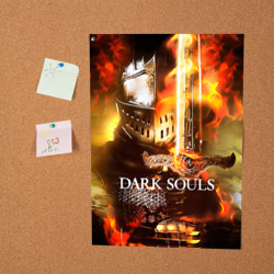 Постер Dark souls knight of fire - фото 2