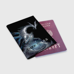 Обложка для паспорта матовая кожа Dark souls Sith dragon - фото 2