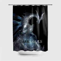 Штора 3D для ванной Dark souls Sith dragon