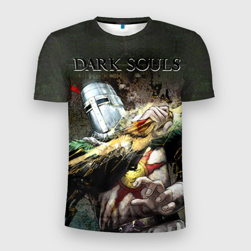 Мужская футболка 3D Slim Dark souls  knight Heida