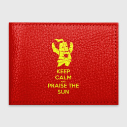 Обложка для студенческого билета Keep calm and praise the sun