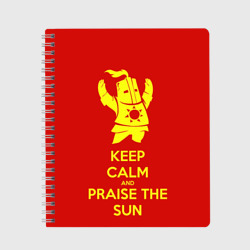 Тетрадь Keep calm and praise the sun