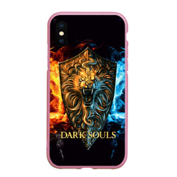 Чехол для iPhone XS Max матовый Dark souls - lion