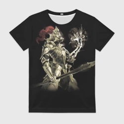 Женская футболка 3D Dark souls knight
