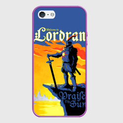 Чехол для iPhone 5/5S матовый Dark souls knight Heida