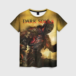 Женская футболка 3D Dark souls knight of fire