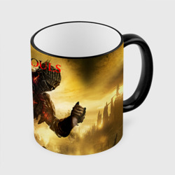 Кружка с полной запечаткой Dark souls knight of fire