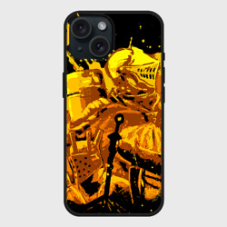 Чехол силиконовый для Apple iPhone 15 матовый Dark souls knights