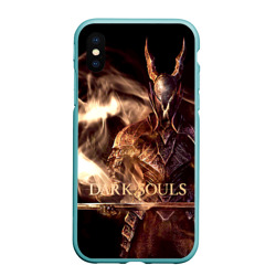 Чехол для iPhone XS Max матовый Dark souls - black knight