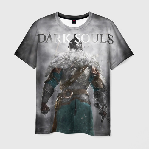 Мужская футболка 3D Knight of fire dark souls , цвет 3D печать