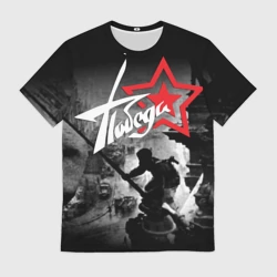 Мужская футболка 3D Победа - установка знамени над Рейхстагом