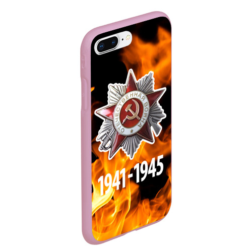 Чехол для iPhone 7Plus/8 Plus матовый Орден ВОВ и огонь - фото 3