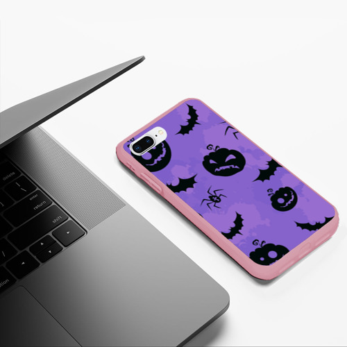 Чехол для iPhone 7Plus/8 Plus матовый Хэллоуин, цвет баблгам - фото 5
