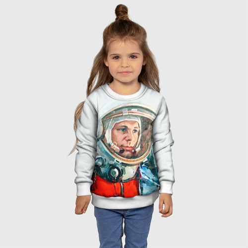 Детский свитшот 3D Гагарин, цвет 3D печать - фото 7