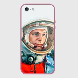 Чехол для iPhone 5/5S матовый Гагарин