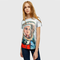 Женская футболка 3D Гагарин - фото 2