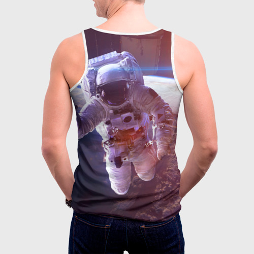 Мужская майка 3D Космонавт, цвет 3D печать - фото 4