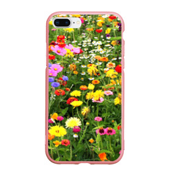 Чехол для iPhone 7Plus/8 Plus матовый Полевые цветы луговые 